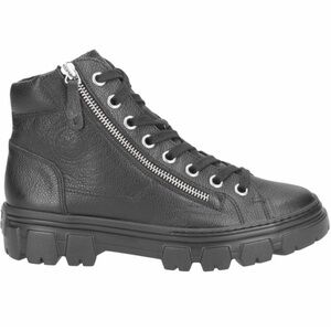 Lace-Up Bootie Women US 9.5 Black Leather. Never worn